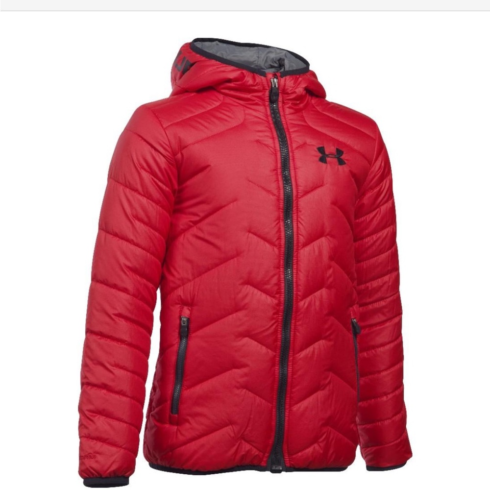 Under armour coldgear reactor puffer jacket youth large